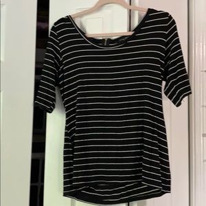 Green Envelope Striped Tee